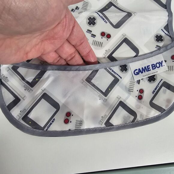 Nintendo Bumkins Baby Superbib ‎ NES Gameboy Waterproof Bibs Pack Of 2 Gamer - Picture 6 of 10